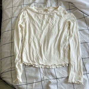 long sleeve crop top